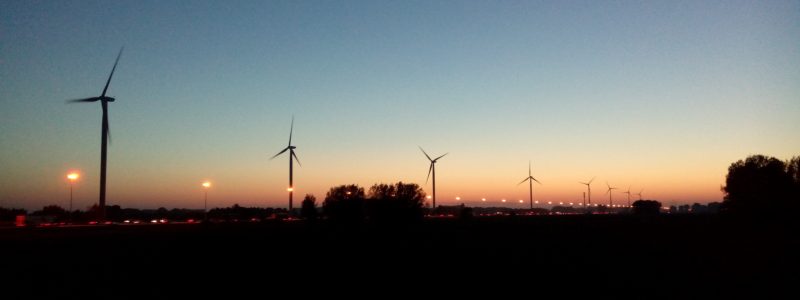 Windpark-avond